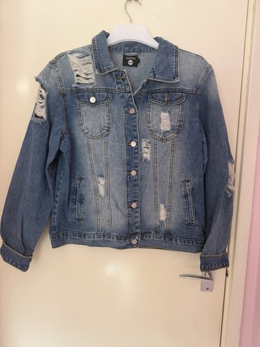 Boohoo blue denim jacket - blue,