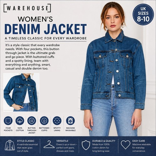 Womens blue warehouse denim - womens,