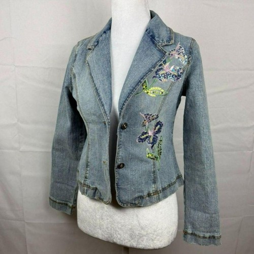 Y2k candies denim blazer - y2k,