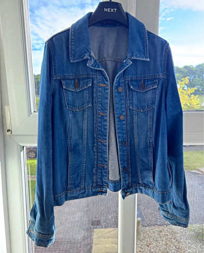 Women blue denim jacket - f&f,