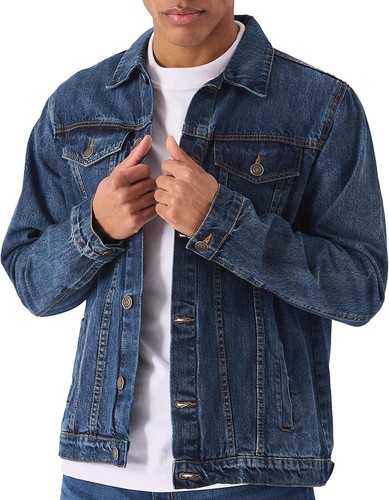 Mens denim jacket trucker - denim,
