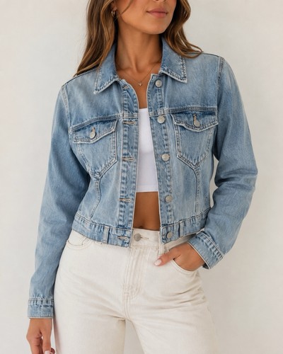 Zara womens light blue denim - zara,