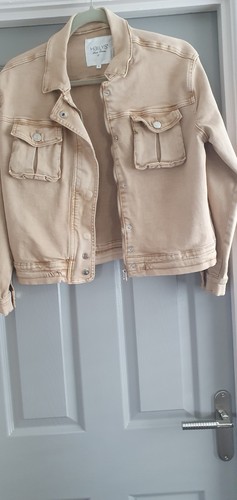 Ladies dark beige denim jacket - ladies,