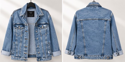 Bershka women blue denim - bershka,