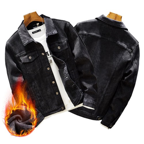 Thicken men denim jacket - thicken,
