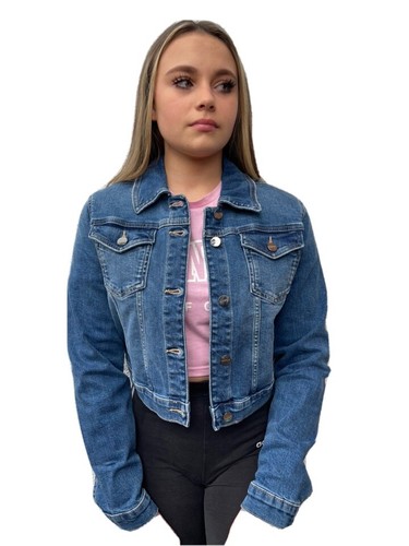 Lipsey cropped denim jacket - denim,