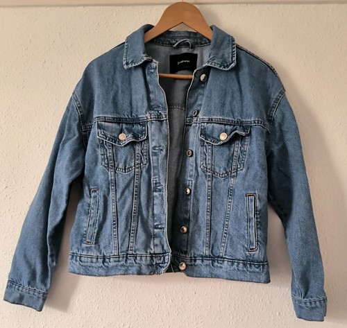 Stradivarius denim jean jacket - denim,