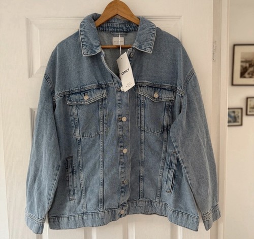 Only oversized denim jacket - oversized,