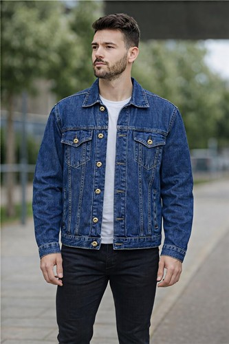 Mens denim jacket cotton - denim,
