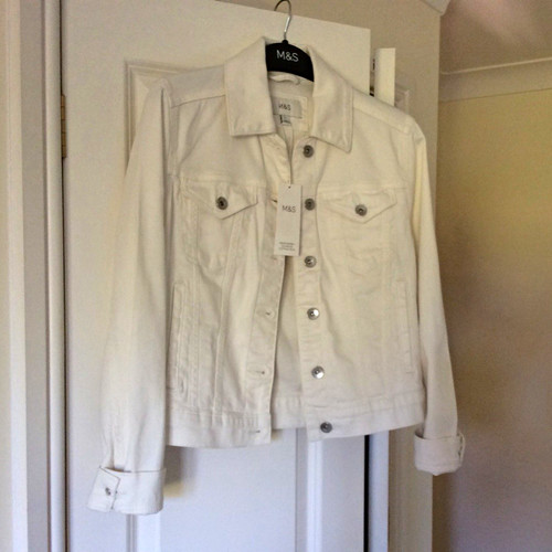 White denim jacket size - denim, 8