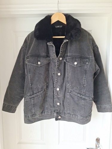 Black denim jacket with - denim,