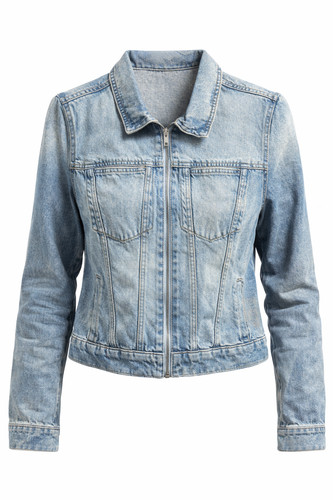 Ladies blue denim jacket - denim,