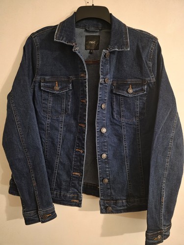 Next dark denim jacket - size, 16