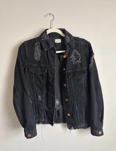 River island distressed black