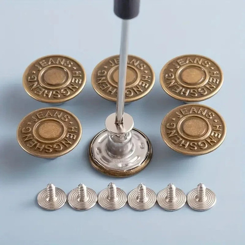 10pcs sew jeans button - no-sew,