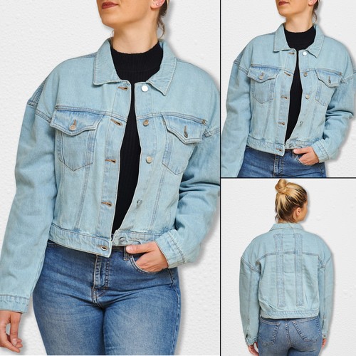 Womens denim jacket plus size - denim,