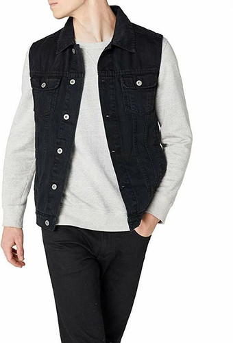 Mens denim vest sleeveless - mens,