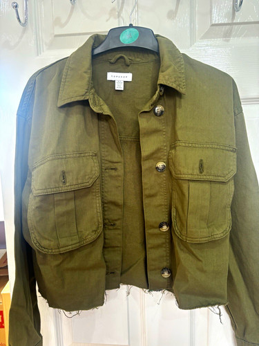 Topshop women green cropped - topshop,