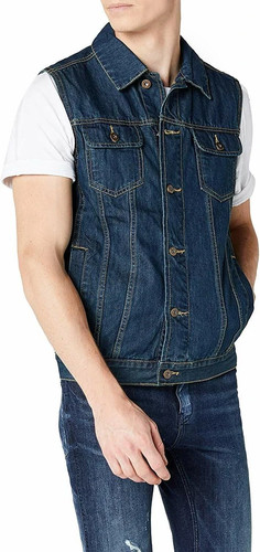 Mens denim vest sleeveless - vest,