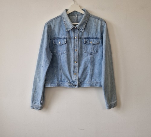 Vintage denim jacket womens - jacket, xl