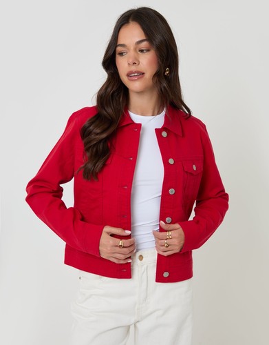 Threadbare womens red denim - red,