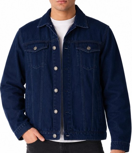 Men denim jacket classic - denim,
