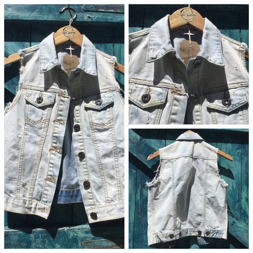 Womens denim waistcoat - womens,