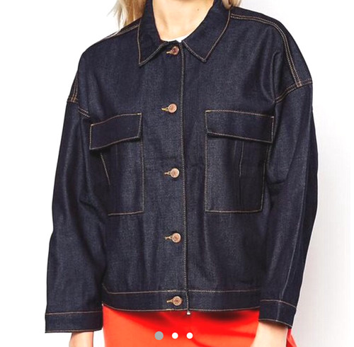 Monki dark denim jacket 14 - denim,