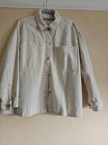 Cream cotton denim style - m&s,
