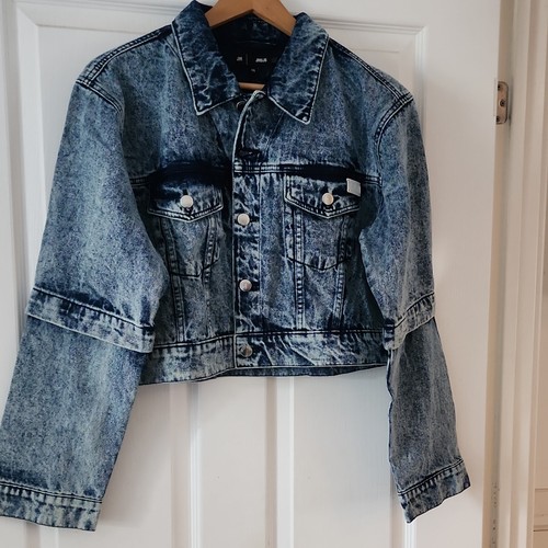 Blue acid wash cropped - jm,