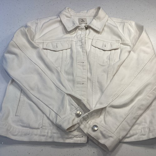 Denim white jacket - jacket,