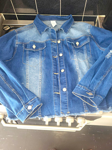 Women blue distressed - women's,