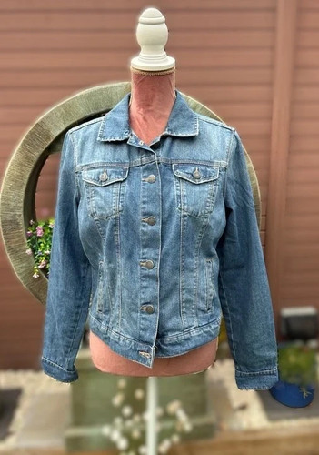 Blue denim jacket size 12 - jacket,