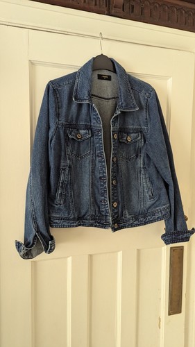 Women denim jacket size 14 - jacket,