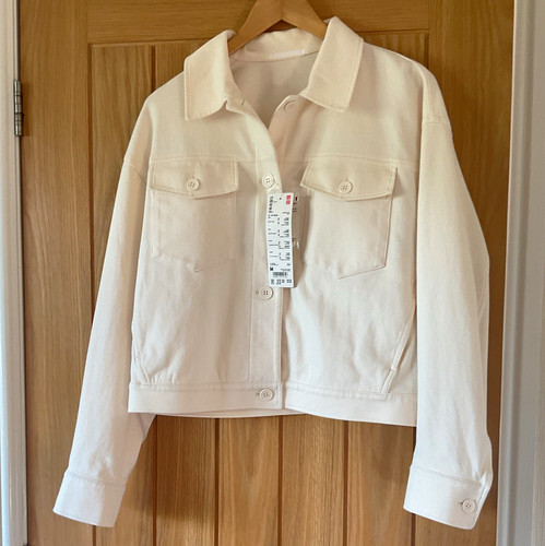 Uniqlo women off white denim - women's,
