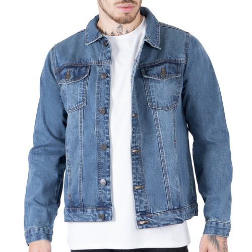 Mens jacket denim - denim, trucker
