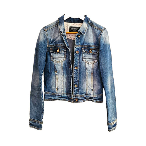 Denim blue fitted - blue, uk