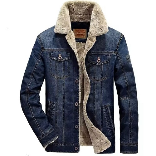 Men retro denim jacket - men's,