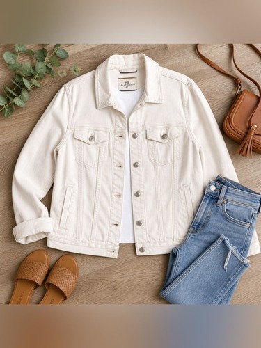 For all mankind ivory denim - 7,