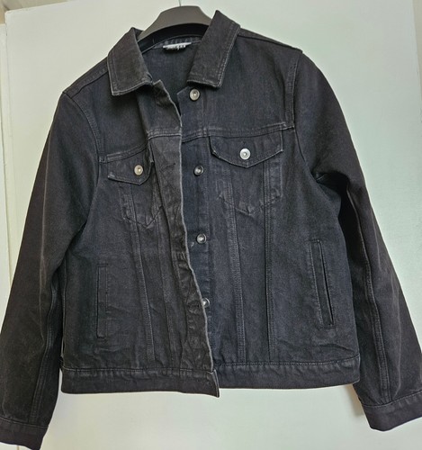 Roman black denim jacket size