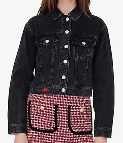 Maje paris cropped denim - paris,